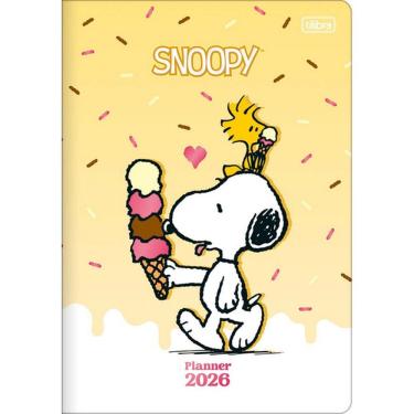 Imagem de Agenda Planner Grampeada Snoopy 2026 Tilibra