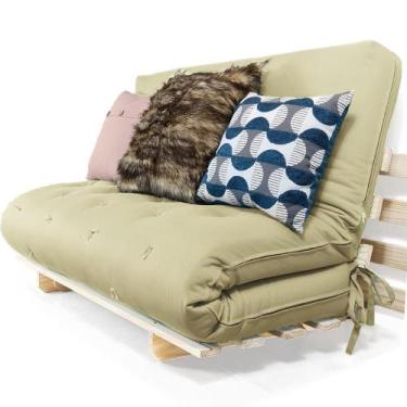Imagem de Sofa Cama Casal Futon Oriental D33 Com Madeira Maciça - R9 Design Futo