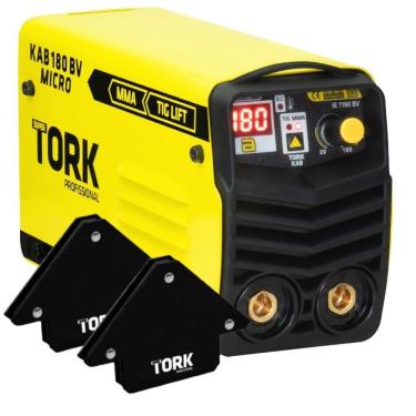 Imagem de Kit Maquina Solda Inversora + Esquadro Magnetico 12Kg Tork