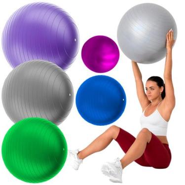 Imagem de Kit 5 Bolas Pilates Suiça Fisioterapia Yoga Treino Academia - Prime Bi