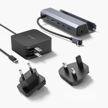 Imagem de Estação de ancoragem JSAUX 6 em 1 com carregador de 45 W para Steam De