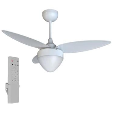 Imagem de Ventilador de Teto Ventisol Aires com 3 Pás Brancas com Controle Inver