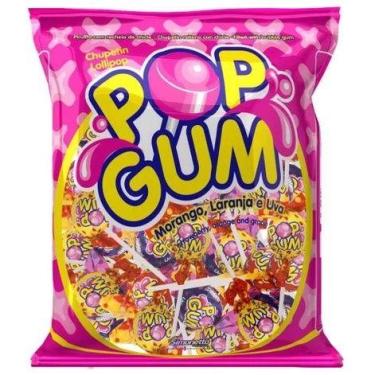 Imagem de Pirulito Pop Gum Mega Sortido 900g - Simonetto