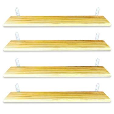 Imagem de Kit 4 Tábuas Nichos Prateleira Industrial Mão Francesa 60cm - JKVERAS
