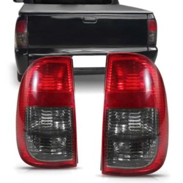 Imagem de Par Lanterna Traseira Saveiro GIII 1997 a 2005 Fumê - SP ACESSÓRIOS