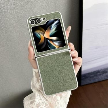 Imagem de Capa de telefone padrão para samsung z flip5 galaxy z flip4 flip3 zflip 5 z flip 3 4 anel capa macia de silicone, sem anel verde, para galaxy zflip 5