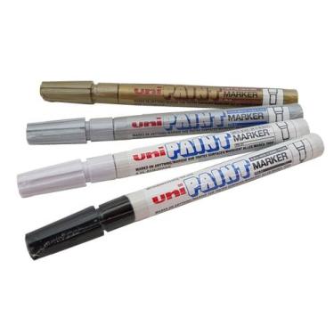 Imagem de Kit c/ 4 Caneta Permanente Uniball Paint Maker Px-21 Fine - Uni-ball