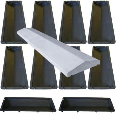 Imagem de 10u Forma Plastica p Artefato Concreto Pingadeira Média 19CM Capa Muro