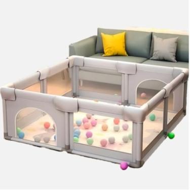 Imagem de Cercadinho Para Bebês, Playground Infantil, Chiqueirinho. Desmontável, Super Resistente. Com Proteção para seu Bebê, Portátil