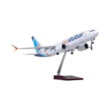 Imagem de Brinquedo De Avião B737MAX Em Escala 1/85 Com Luz E Rodas Para Companh