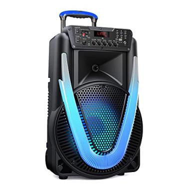 Imagem de Multilaser CAIXA DE SOM SUNNY II 500W 12 POLEGADAS BT/AUX/SD/USB/FM/LED SP395, preto