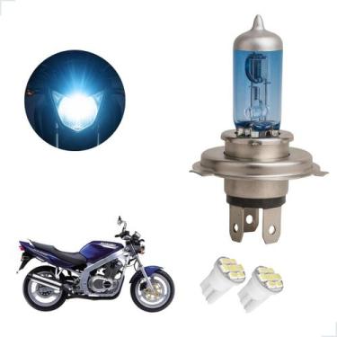 Imagem de Lâmpada Halógena Super Branca H4 para Moto SUZUKI GS 500 1993 1994 199