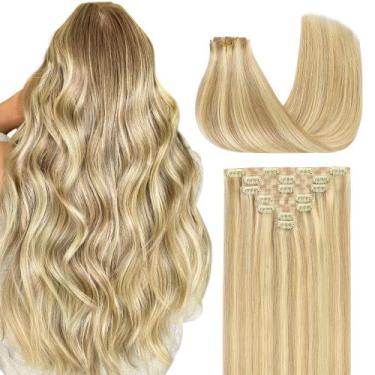 Imagem de Extensões de cabelo Clip in GOO GOO Real Human Hair 16 polegadas 110g