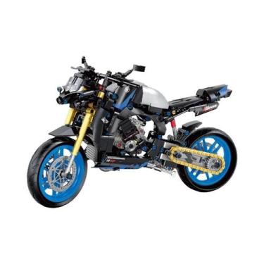 Imagem de Blocos De Montar De Motocicleta Harley Brinquedo De Corrida Para Crian