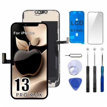 Imagem de ZTR Tela de substituição para iPhone 13 Pro Max de 6,7 polegadas, tela LCD sensível ao toque 3D para A2484, A2641, A2644, A2645, A2643, com kit de ferramentas de reparo + adesivo adesivo de moldura à