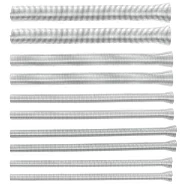 Imagem de Kit de dobradores de tubulação de mola, dobrador de tubo de mola de aço estendido fácil de usar dobradores de tubos de mola dobradores de tubo de mola controlados por ângulo de dobra rápida adequado