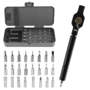 Imagem de FALESOUL Chave de fenda DIY 24 em 1, novo conjunto de chaves de fenda magnéticas multipontas 24 em 1, caixa de ferramentas multifuncional, chave catraca multiuso, chaves de fenda S2, brocas magnéticas