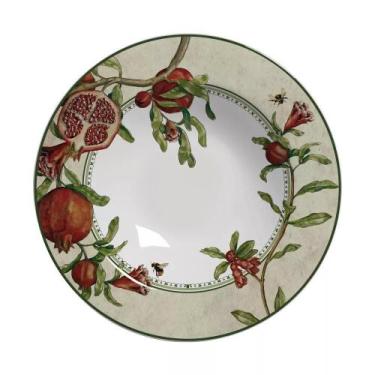 Imagem de Prato Fundo Cerâmica Branca 25cm - Jogo 6 Peças - Alleanza Cerâmica