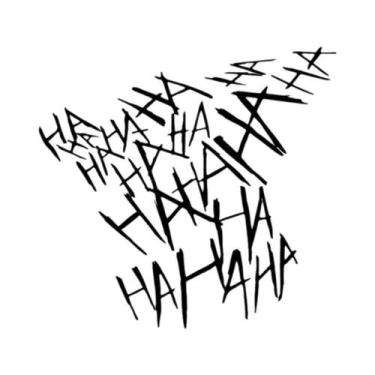 Imagem de Adesivos Refletivos Impermeáveis Joker Hahaha Para Capacete De Carro E