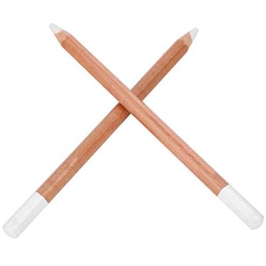 Imagem de RiToEasysports Cenagem de Esboço Profissional de Carvão Branco para Pintura de Arte 2pcs para Padrões de Roupas que Fabricam Suportes para Porta -lápis de Madeira, Suprimentos de Papelaria