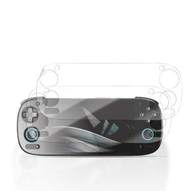 Imagem de YAJOJO Pacote com 2 protetores de tela para console de jogos portátil Retroid Pocket 5, transparente, película flexível, compatível com capas, para Retroid Pocket 5, clareza HD