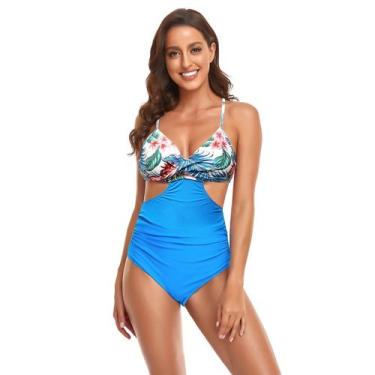 Imagem de Conjunto de maiô feminino para pais e filhos Conjunto de biquíni de ci