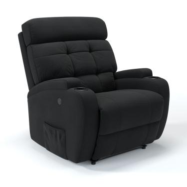 Imagem de  Poltrona Do Papai Reclinável Elétrica Com Massagem Em Tecido Linho 