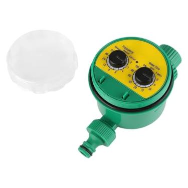 Imagem de BYYINGSUS Conjunto de temporizador de irrigação, rosca de 3/10.2 cm, controladores de água de jardim, conector de mangueira de 15 mm, alimentados por bateria, suprimentos de jardinagem