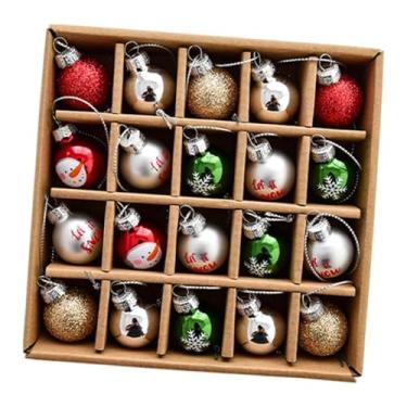 Imagem de IEUDNS Conjunto de enfeites de bolas de Natal, bolas decorativas, de árvore de Natal inquebráveis ​​para guirlandas de casamento, decorações de festa, Boneco de Neve Colorido