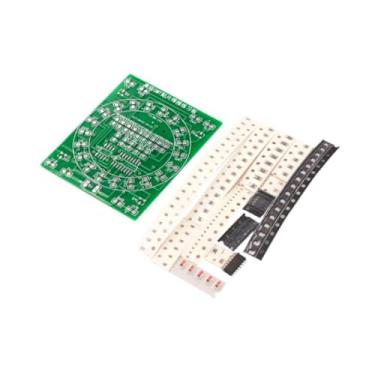 Imagem de KiBcsLic Placa de prática de componentes SMD, placa de aprendizagem compacta para soldagem, kit eletrônico faça você mesmo para iniciantes CD4017 e NJ5655