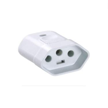 Imagem de Plugue Femea 2P+T 10A/250V Branco Tramontina