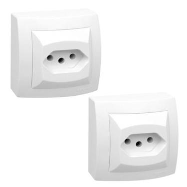 Imagem de Kit 2 Tomada 2p+t 20a Sistema X Pial Legrand 675061 Branco