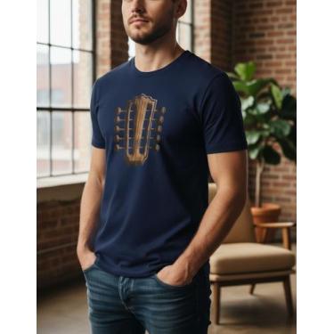 Imagem de Camiseta Sertaneja Masculina Viola Caipira  Moda Country - Lhshop, Azu