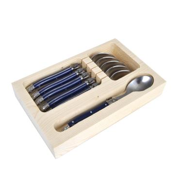 Imagem de Conj De 6 Colheres Sobremesa Laguiole  La Tour, Azul