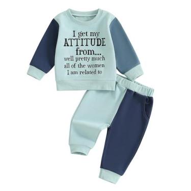 Imagem de Conjunto de roupas: moletom Lucikamy Toddler Baby Boy de 5 a 6 anos