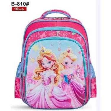 Imagem de Mochila Escolar Feminina e Masculino Com Estampa Ajustável e Reforçada