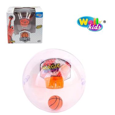 Imagem de Bola Mini Basquete Com Som + Luz A Bateria 11Cm De