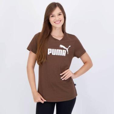 Imagem de Camiseta Puma ESS Logo Tee Feminina Marrom, G