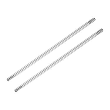 Imagem de PATIKIL Encaixe de farpa de mangueira de 6 mm, 2 peças de emenda de aço inoxidável 316 adaptadores de junta de extremidade dupla, acessórios farpados de metal para tubos de água a gás líquido, prata