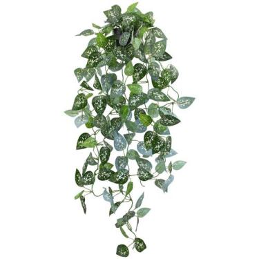 Imagem de Planta artificial suspensa LOYWREE Pothos 39cm com vaso
