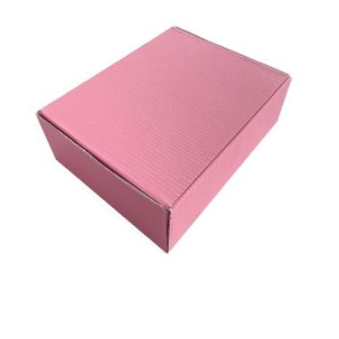 Imagem de Caixa Cartonada, Caixa Papelão Montavel, Kit Caixas de Papelão Rosa com Papel de Seda 20x16x7cm, Adequado para Embalagens de Correio Expresso E-Commerce(10 Caixas)