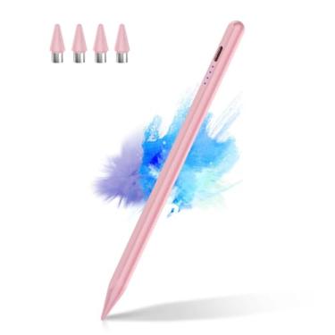 Imagem de CMARS Caneta Stylus ativa para tela sensível ao toque, lápis universal para tablet Apple iPad/iPhone/Samsung/Huawei/Xiaomi/Android e mais dispositivos, canetas digitais recarregáveis com função
