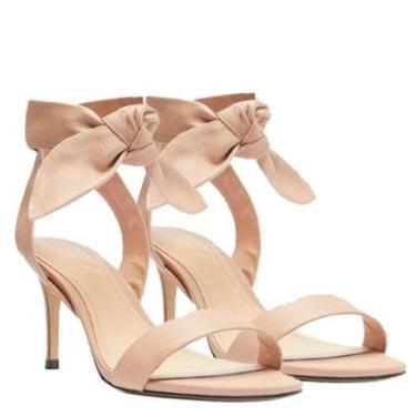 Imagem de Sandália Arezzo Salto Fino Amarração Nude-Feminino