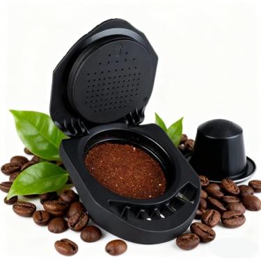 Imagem de Adaptador Reutilizável para Cápsulas de Café Dolce Gusto, Kit com Colher Medidora e Pincel de Limpeza, Compatível com Café em Pó e Moído​