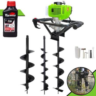 Imagem de Perfurador de Solo Menegotti MPS52 À Gasolina 2T 52cc 1,8HP de Potênci