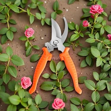 Imagem de Tesouras de poda de 3 mm, tesouras de jardim profissionais de aço inoxidável de 19 cm para jardinagem, afiadas e resistentes para jardim, ferramentas de poda/tesoura de podar