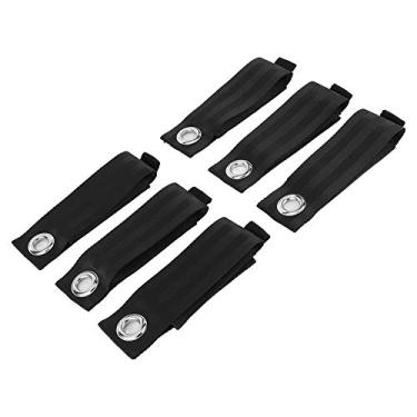 Imagem de Ymiko Suportes de Cabo de Extensão Organizador Envoltório Tiras de Armazenamento de Mangueira de Piscina de Jardim, 6 Peças de Cabide de Cabo Resistente para Fios de Cabos Externos