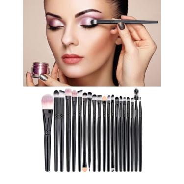 Imagem de Conjunto completo de pincéis de maquiagem, pincéis profissionais para base, blush, sombra, corretivo – Ideal para iniciantes, ferramentas de precisão