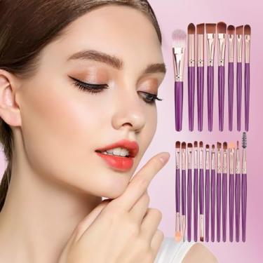 Imagem de Conjunto de 20 pincéis profissionais de maquiagem – Kit completo com esponjas de beleza e ferramentas de limpeza, cerdas sintéticas macias para base, mistura, contorno e maquiagem dos olhos