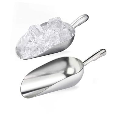 Imagem de Pacote com 2 para conjunto de colheres de gelo de 170 g, adequado para cubos de gelo, bar, caixote seco, doces, especiarias, utensílios de cozinha de qualidade multiuso